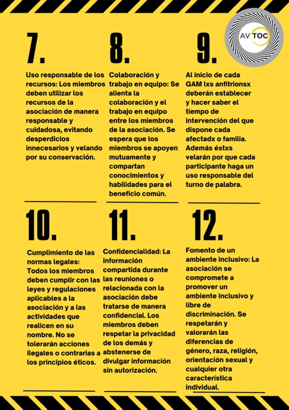 Normas de convivencia AVTOC 2/2